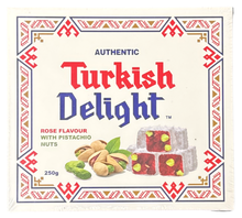 Load image into Gallery viewer, Snacks Turkish Delight Rose Flavour with Pistachio Nuts
