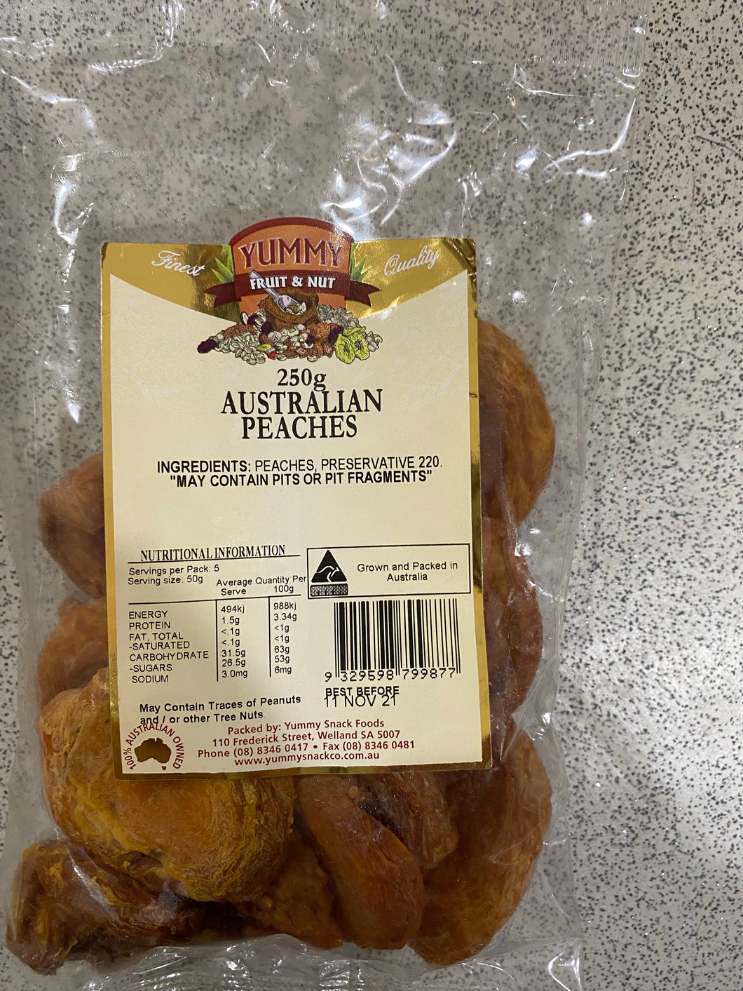 Dried Peaches 250g