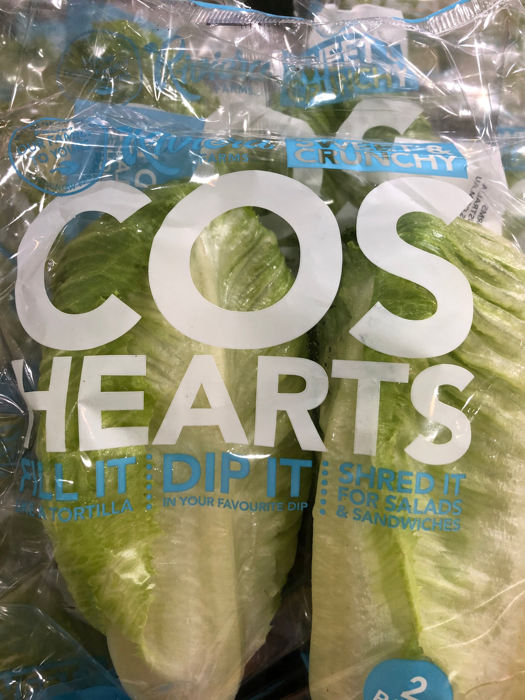 Lettuce Cos Hearts (2 Pack)