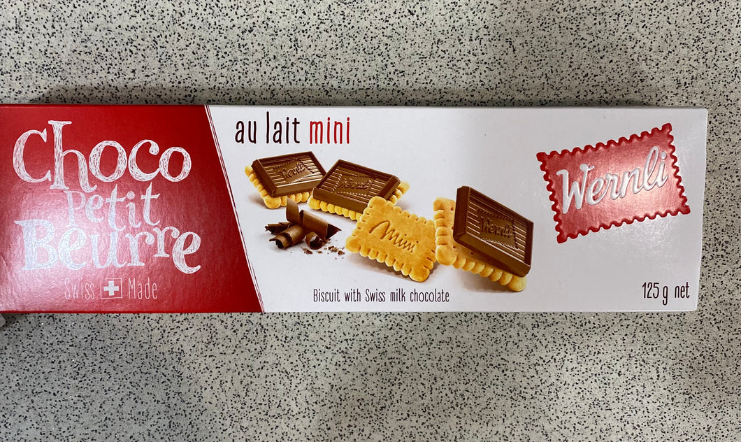 Swiss milk chocolate biscuit 125g