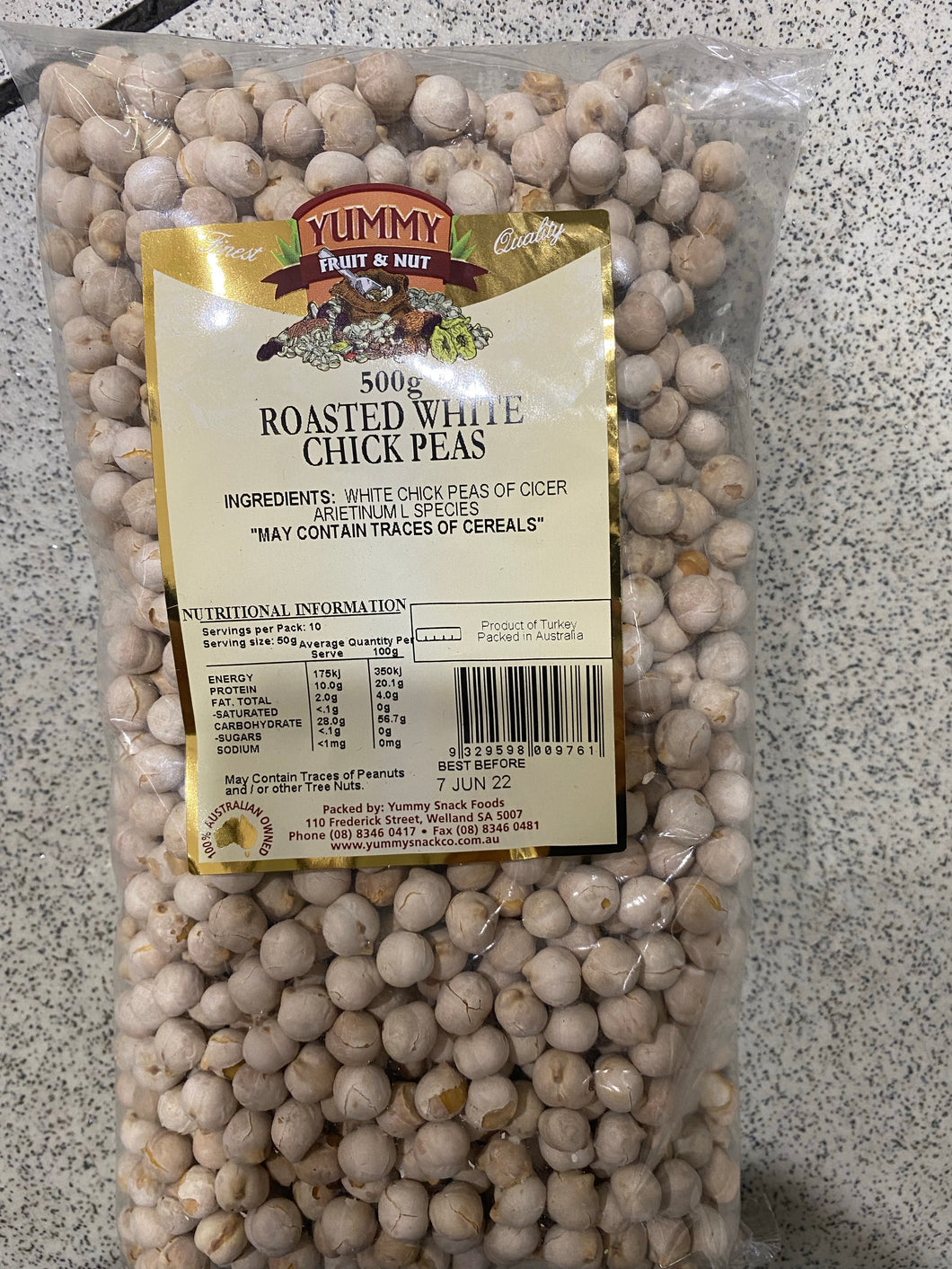 Roasted White Chickpeas 500g