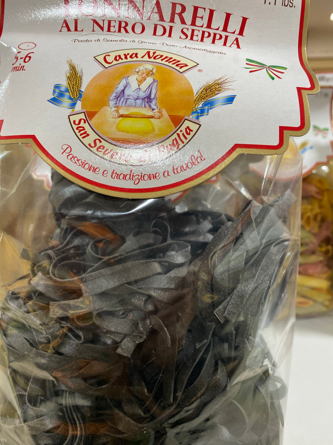 Tonnarelli Squid Ink Pasta 500g